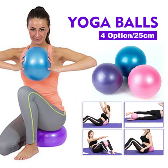 25cm gym ball with pipe for air filling, yoga gym ball, exercise ball