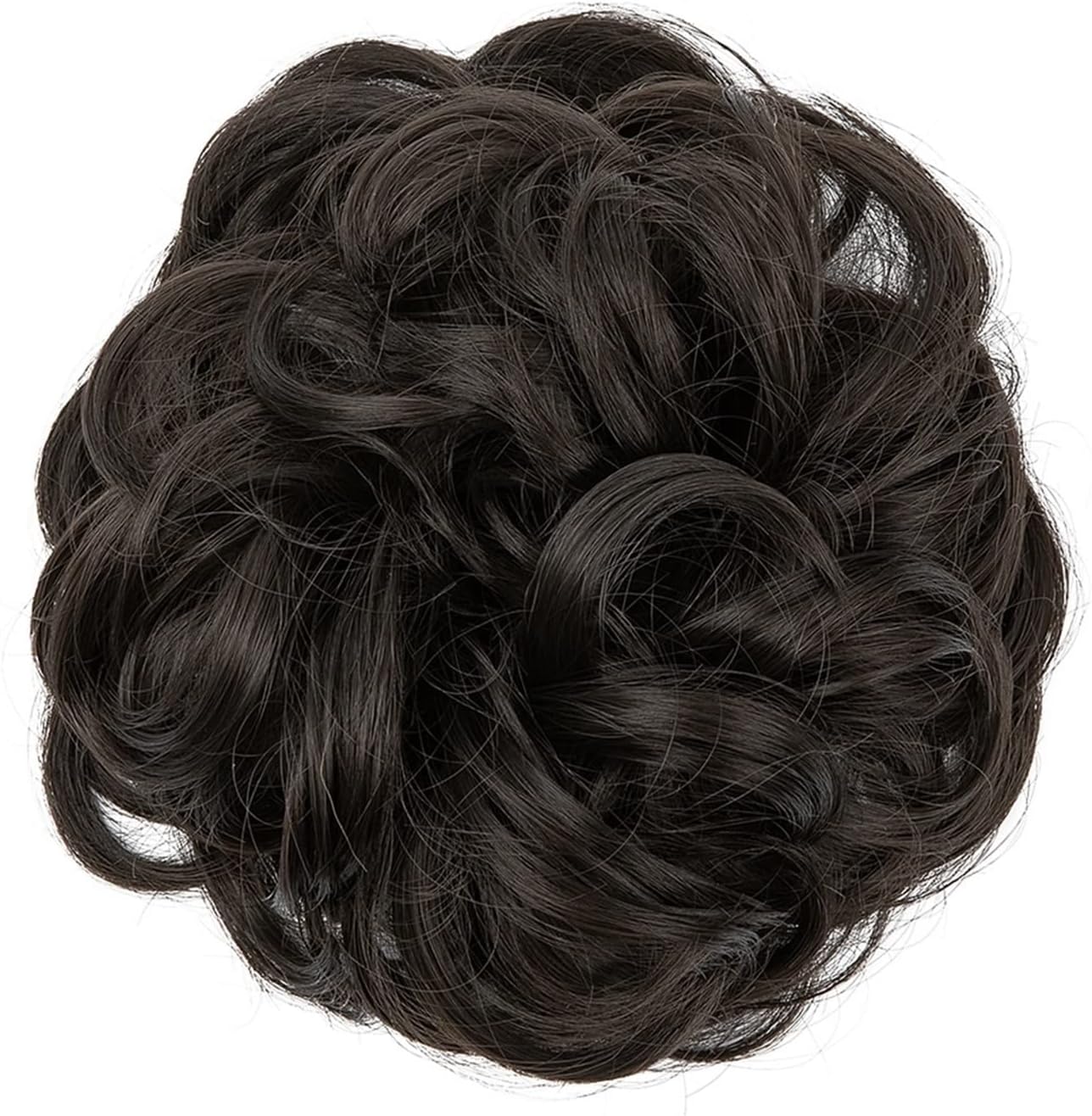 Black Color Hair Jura Extension And Dark Brown Hair Extension For Women And Girls Big Hair Volumizer Bun And Poni Extension Natural Look Soft Synthetic Hair Jura For Bridal Party Office And Daily Wear Elegant Hair Styling Tool
