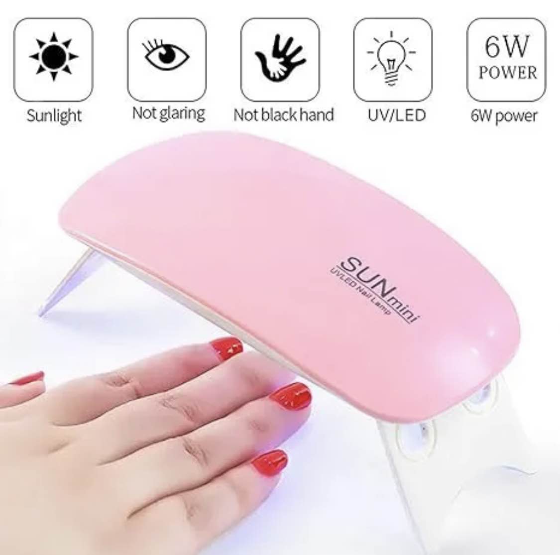 Micro Nail Art UV Gel Varnish Curing Machine Mini Portable LED UV Nail Lamp Dryer