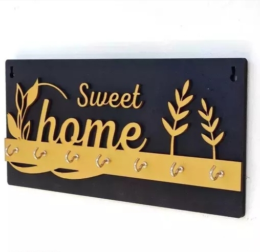 Wooden home Wall keychain holder wall mounted key holder wall decor key hanger wall hanging key stand key holder wall decor