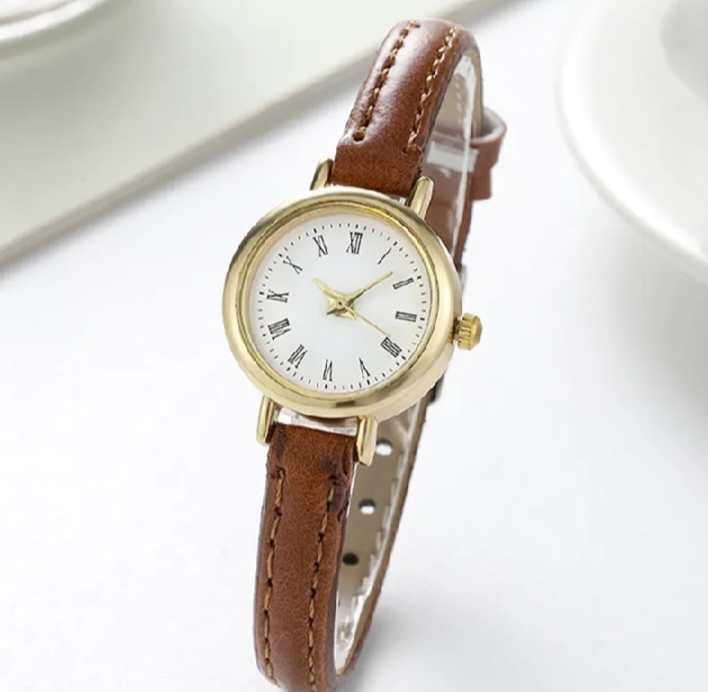 Simple Women Watches Luxury Design Leather Watch Ladies Quartz Wristwatches Woman's Small Round Dial Clock
