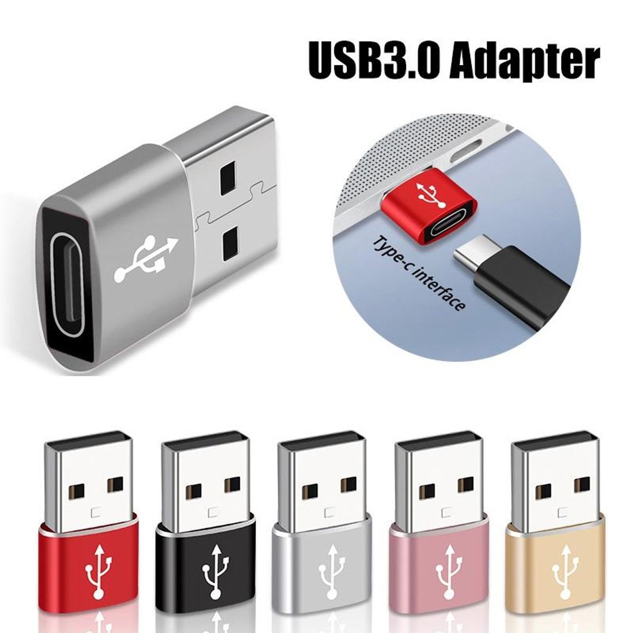 OTG USB 3.0 ADAPTER CONVERTER TO TYPE C ( GP90 )