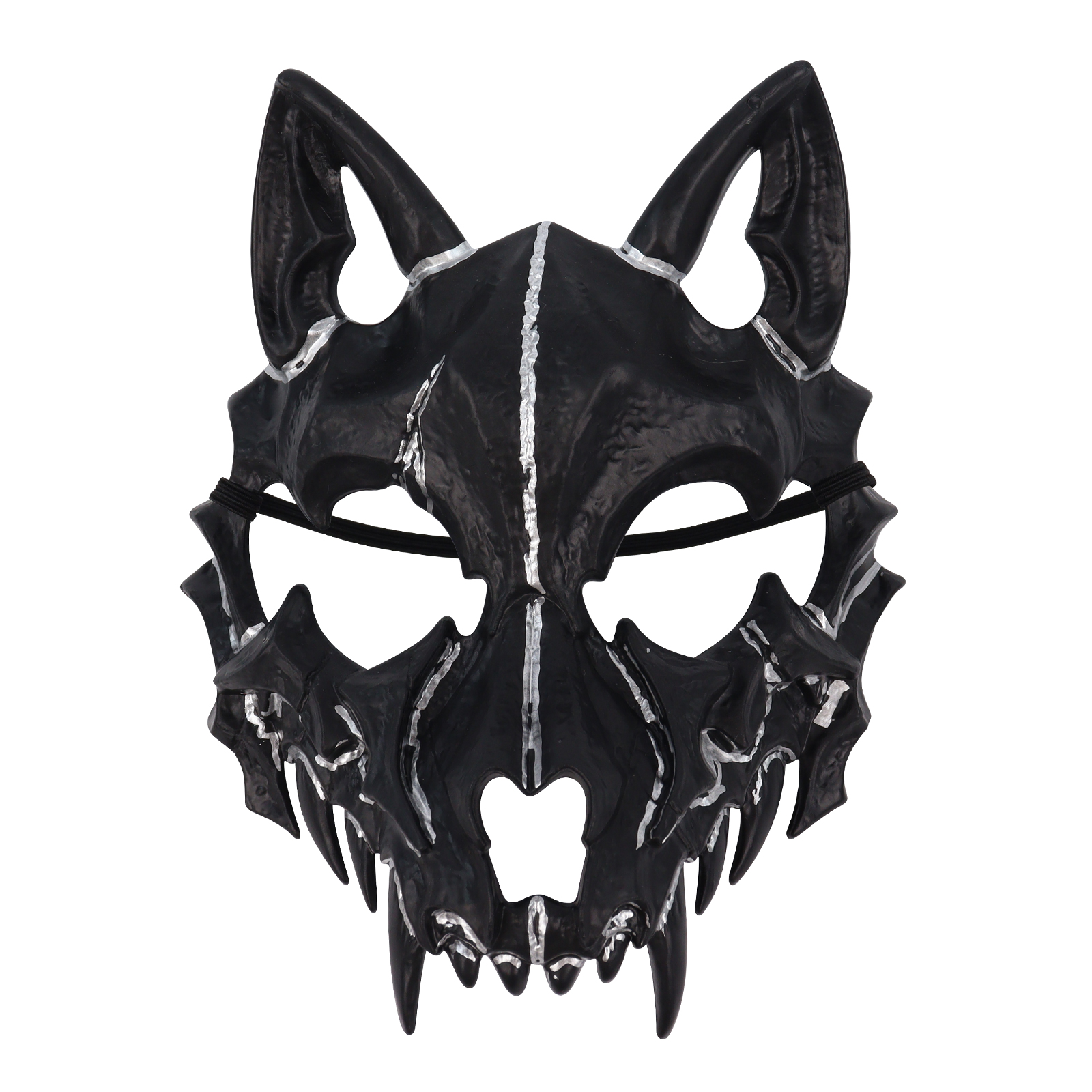 Scary Animal Half Face Mask Costume Cosplay Accessory for Halloween Masquerade Carnival Party