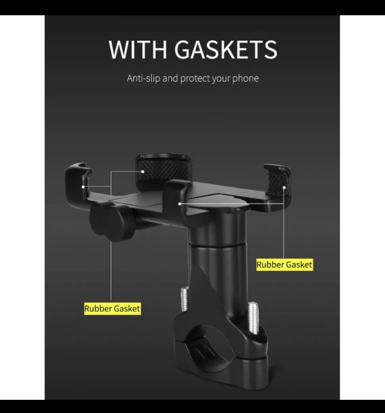 Alumunium Motorcycle & Bike Mobile Phone Holder Stand Mount Bicycle Motorcycle Holder For Handlebar Universal 360 Rotation Bike Phone Support