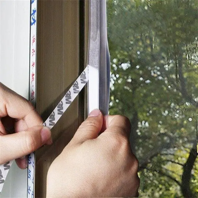 1M Flexible Door Bottom Sealing Strip Mosquito and Mouse Kitchen Stopper, Wind Dust Blocker, Water Proof, Wind Proof Sealer Stopper Twin Door Decor Protector Doorstop Draft Dodger Gap Blocker and Cold Wind Blocker ,1 inch(25mm) Width