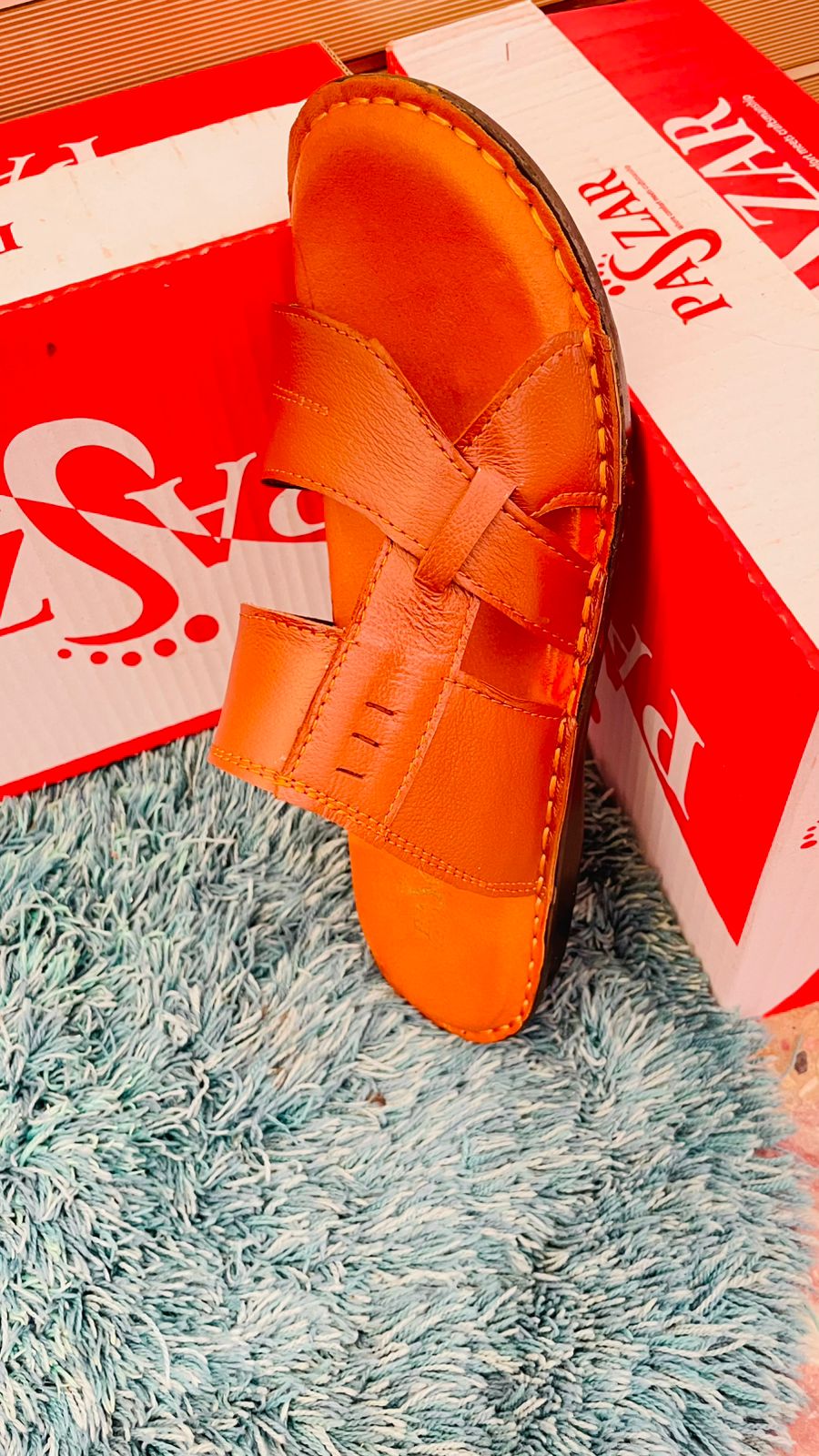 zezoo Classic Comfort Leather Sandals" Hand made PU Sole  for party and office& Camelo Sandal Best quality