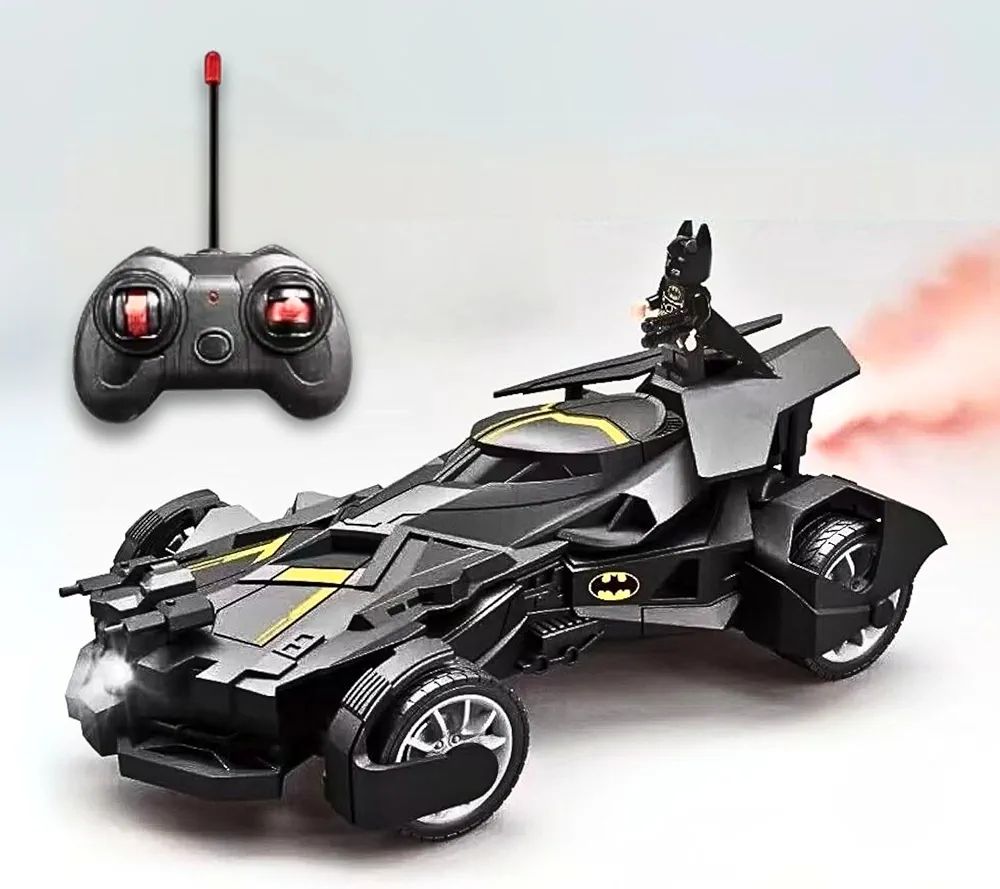 Batman Rc Car With Bat Man Toy High Speed Remote Control Black Batmobile Car Spray Smoke With Lights Realistic Sound 17 Batman Rc Car With Bat Man Toy High Speed Remote Control Black Batmobile Car Spray Smoke With Lights Realistic Sound