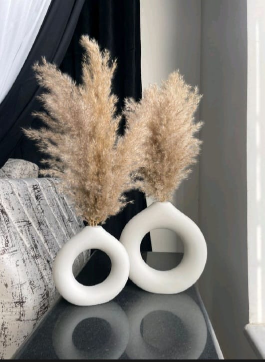 Donut vase 2 piece set for home decoration