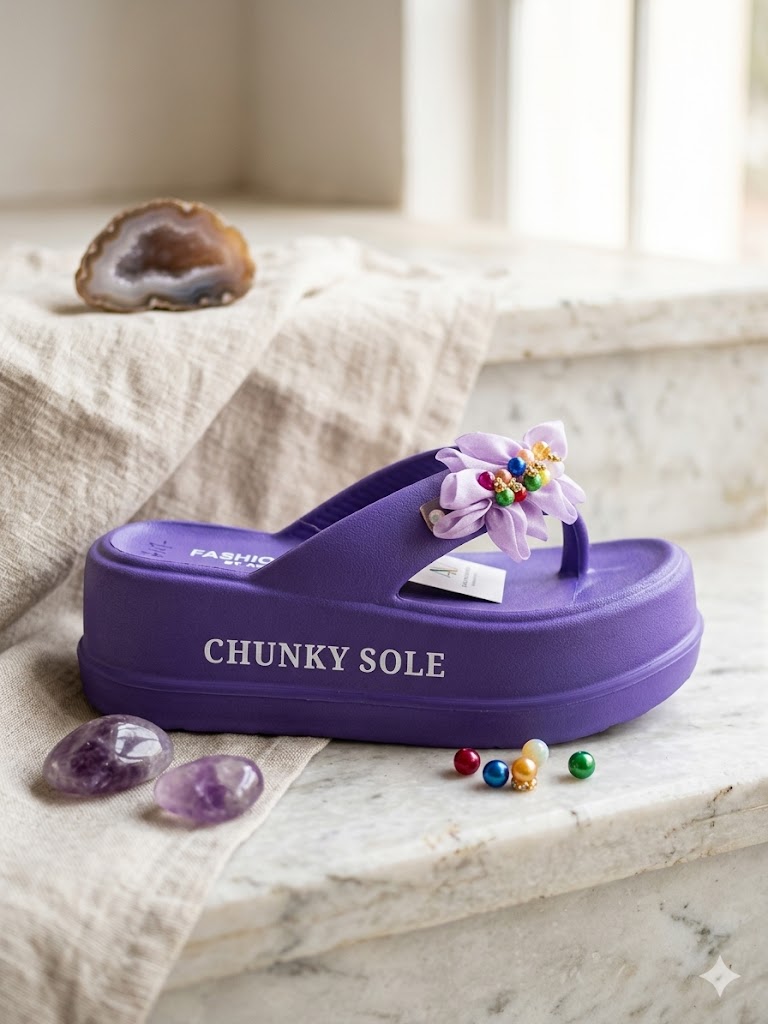 Girls imported slippers imported Quality material party wear stylish slippers for home