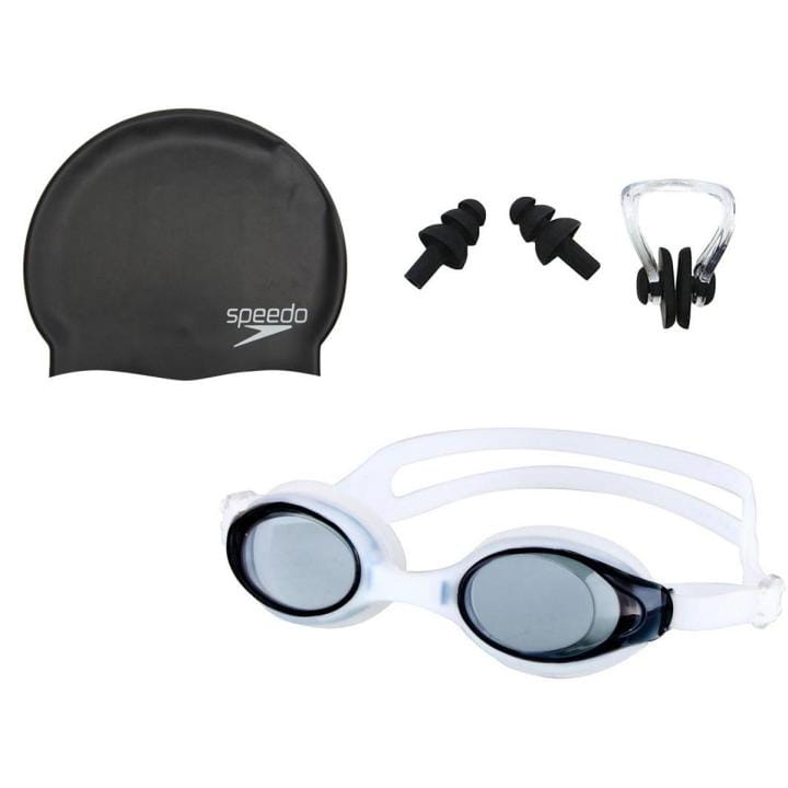 Swimming Goggles Case, Swim Goggle, Earplugs & Swim Cap, Anti-Fog & Uv Protected, High Elasticated with Silicone Material