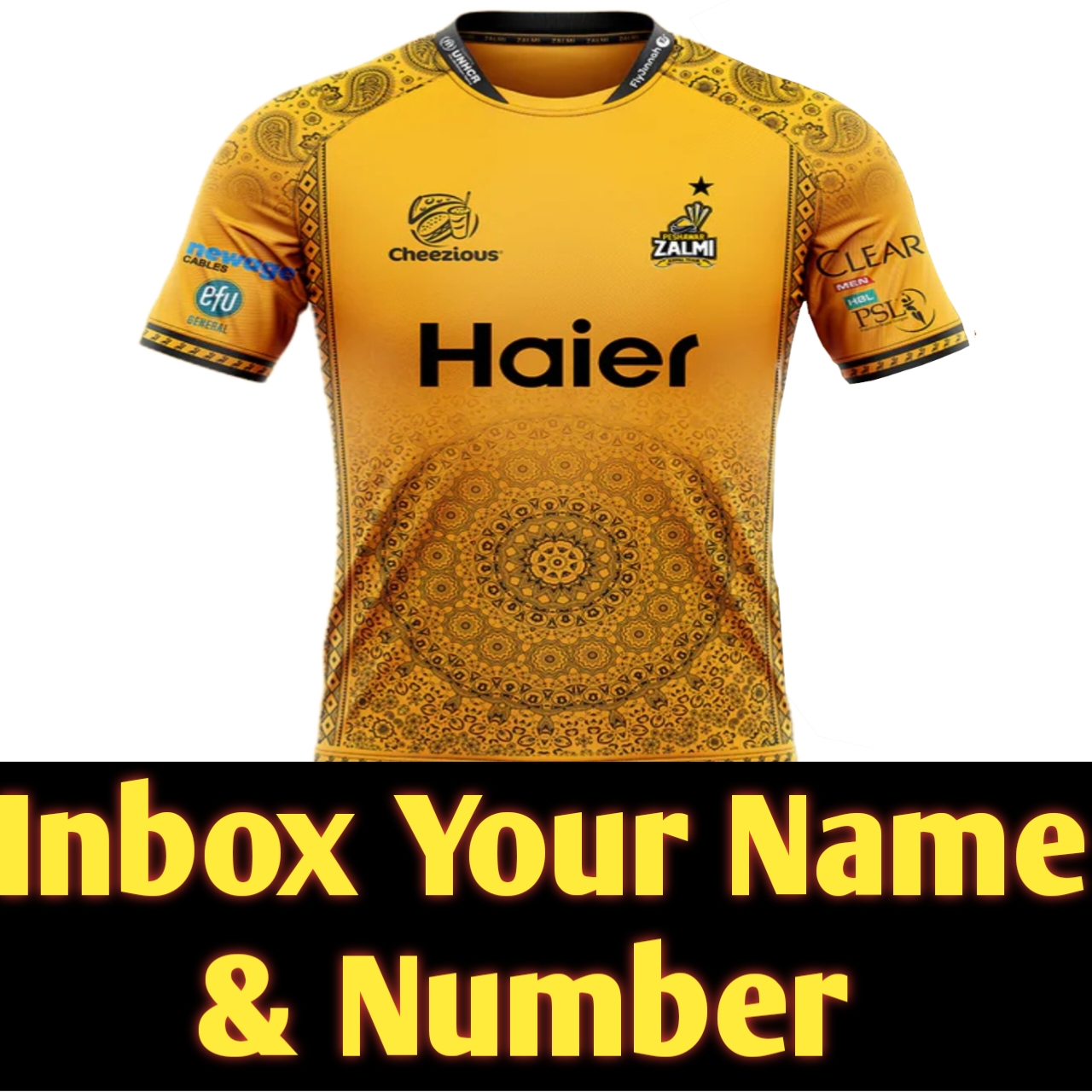 New Official PSL Customize Sports jersys 2025 with Your name