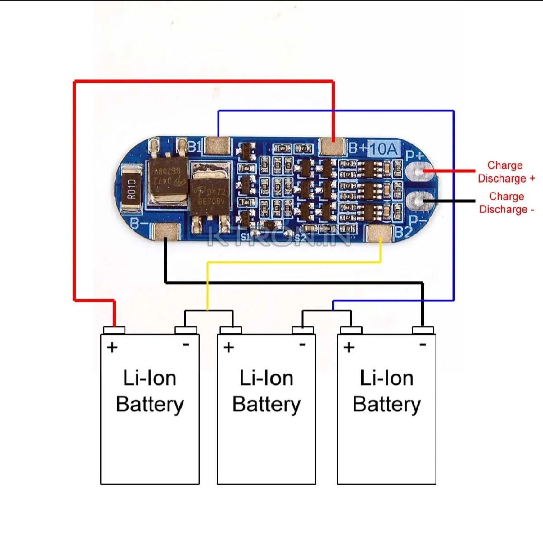 Hx-3s-1 Lithium Battery 3s 12v 10a Charge Protection Board Bms Pcm For 18650 Li-ion Cells Charging