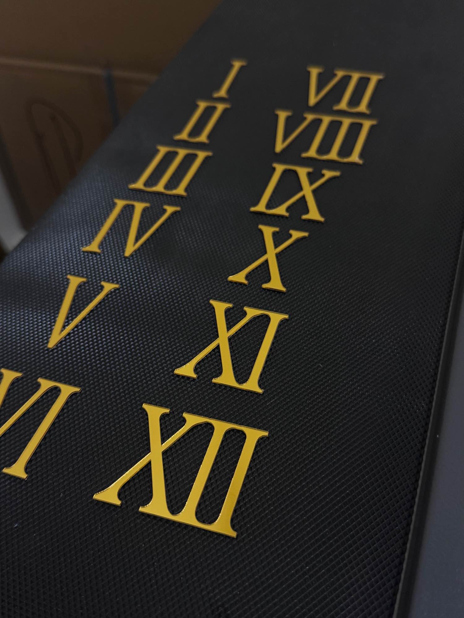 Acrylic Roman numbers for clocks |golden acrylic Roman numbers for resin clocks |silver Roman clock digits