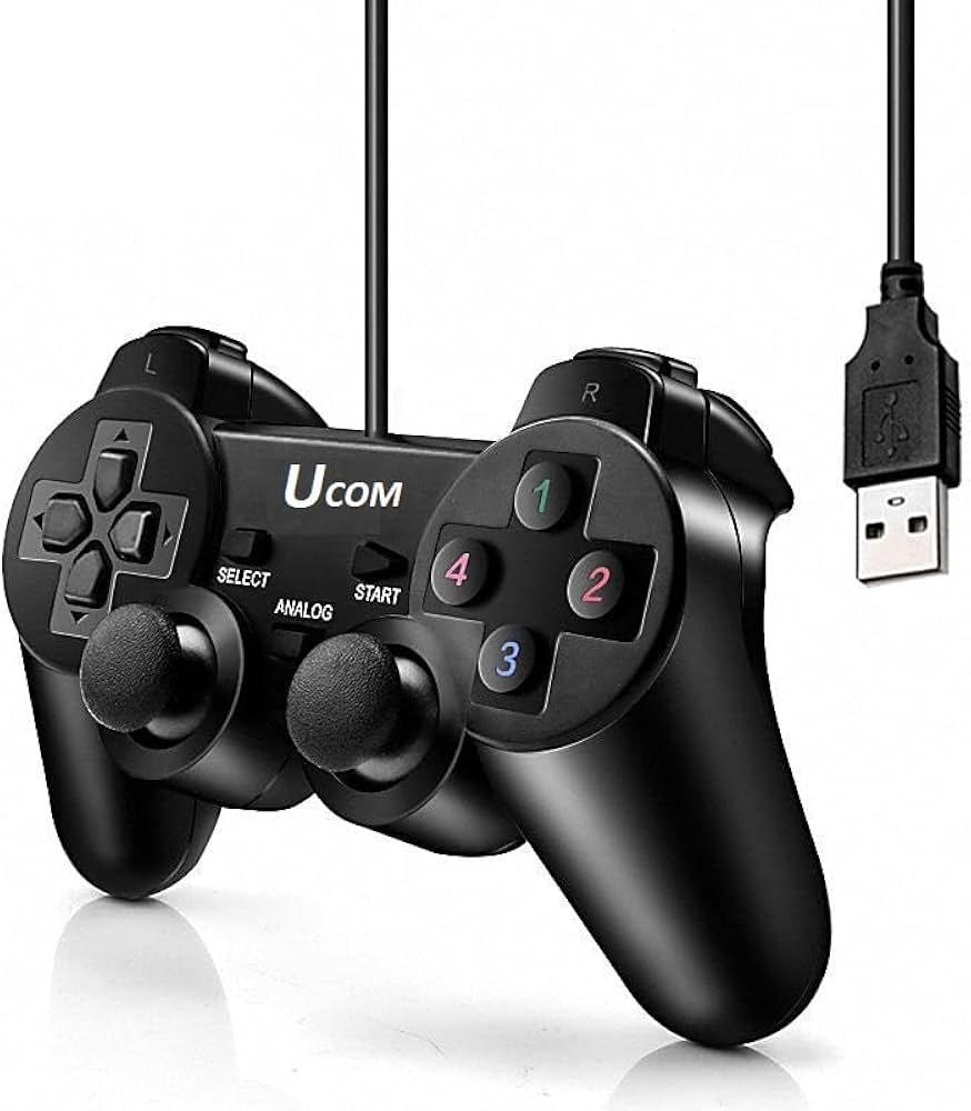 Wired USB 2.0 Black Joy pad Game pad Joy stick Joypad Gamepad Joystick Game Controller For PC Laptop Computer For Win7/8/10 XP/For Vista