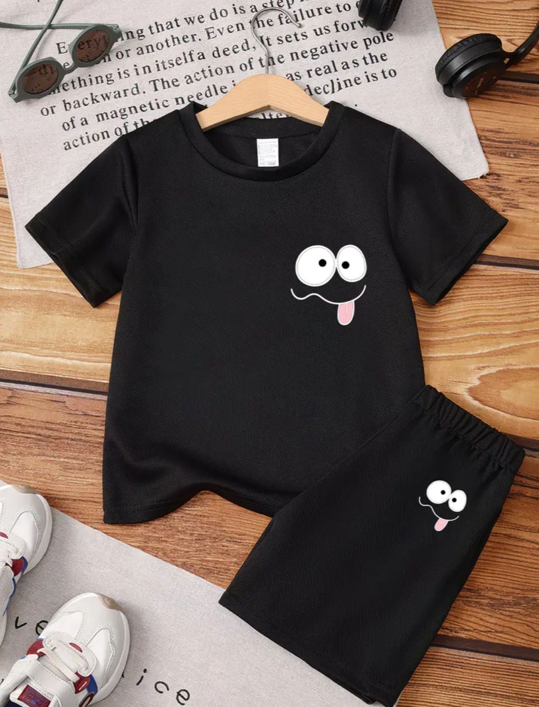 T-Shirt And Shorts Pants For Kids Baby Girls And Baby  Boys Short Sleeves Tee Top's Clothes Set's Dresses Outfit Suit For Unisex Jannat Place T-shirt And niker Summer collection baby girls dresses Eid Collection