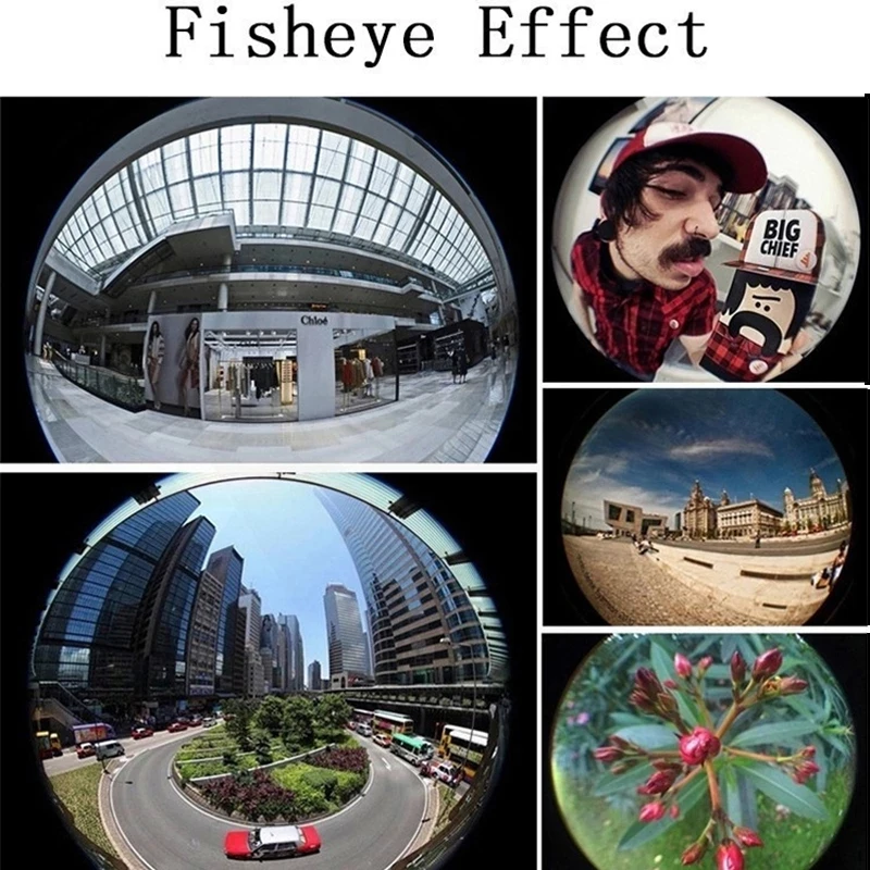 3in1 Fisheye Wide Angle Micro Camera Lens for iPhone  Redmi 3in1 Zoom Fish Eye Len on Smartphone Lenses with Phone Clip