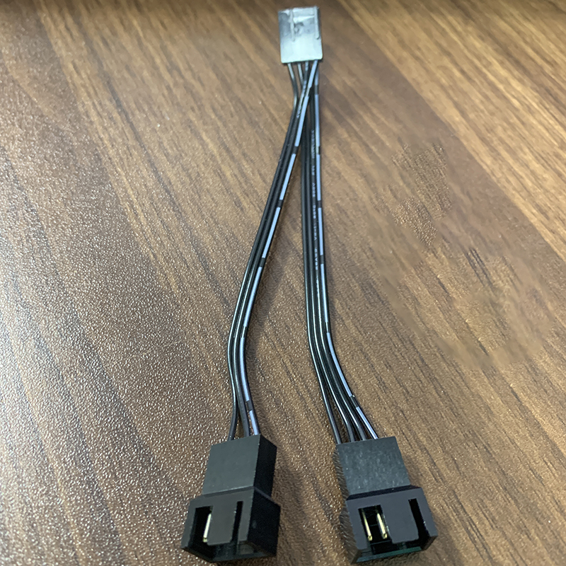 1 To 2 Splitter PWM 4pin 3pin Computer Motherboard CPU Fan Connector Extention Cables for Computer Cooling Fan