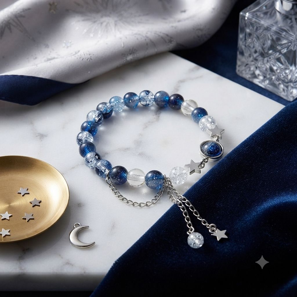 Luxury Handcrafted princess star charms Bracelet,Elegant Minimalist Jewelry for Women & Girls,Aesthetic korean Jewelry,Party Wear Bracelet,Charm Bracelet,Handcrafted adjustable Bracelet for Girls,Galaxy Bracelet,Trending Accessories,Gift for minimalists,