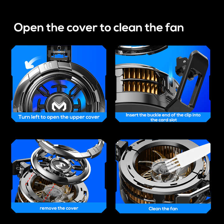 MEMO CX07 CX08 & CX15 Mobile Phone Cooler Magnetic Cooling Fan Case Radiator For PUBG Gaming Back Clip Cool Heat Sink For Smartphones