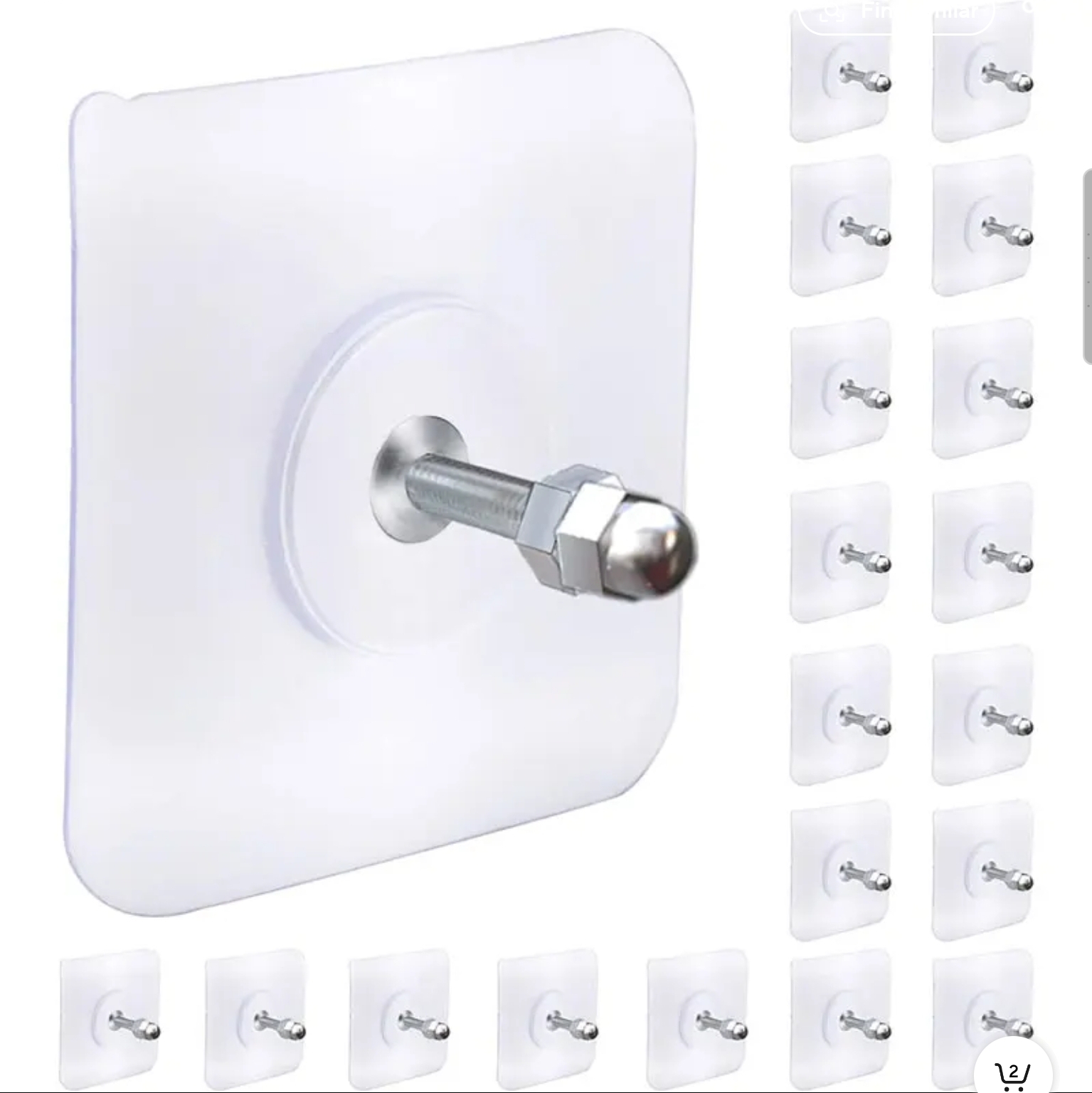 Pack of 2 5 10 20  Pcs Self Adhesive Screw Hook
Stickers Heavy Duty Drill and Nail Free Sticky Suction Cup
Wall Hanging Hooks Transparent Punch Free No Scratch
Strong Ceiling Hanger Hook Sticker piece
