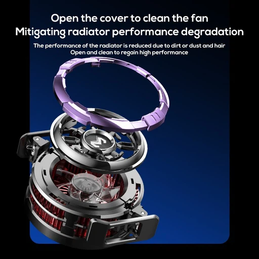 NEW MEMO CX08 PRO Mobile Phone Cooler | 9V 2A Frozen Semiconductor Cooling Fan with Magnetic Back Clip, Radiator Heat Sink for Gaming & PUBG"