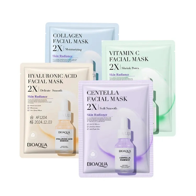 BIOAQUA Vitamin C Facial Mask Sheet | Brightening & Hydrating Face Mask | Glow Skin Care |