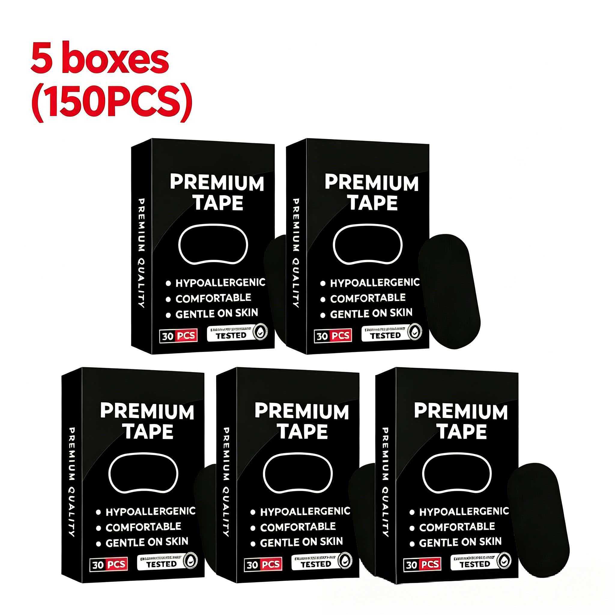 30/60Pcs Anti Snoring Mouth Tape Medical Grade Sleep Strips for Snoring Relief & Breathing Gentle Nasal Tape for Travel Home Use