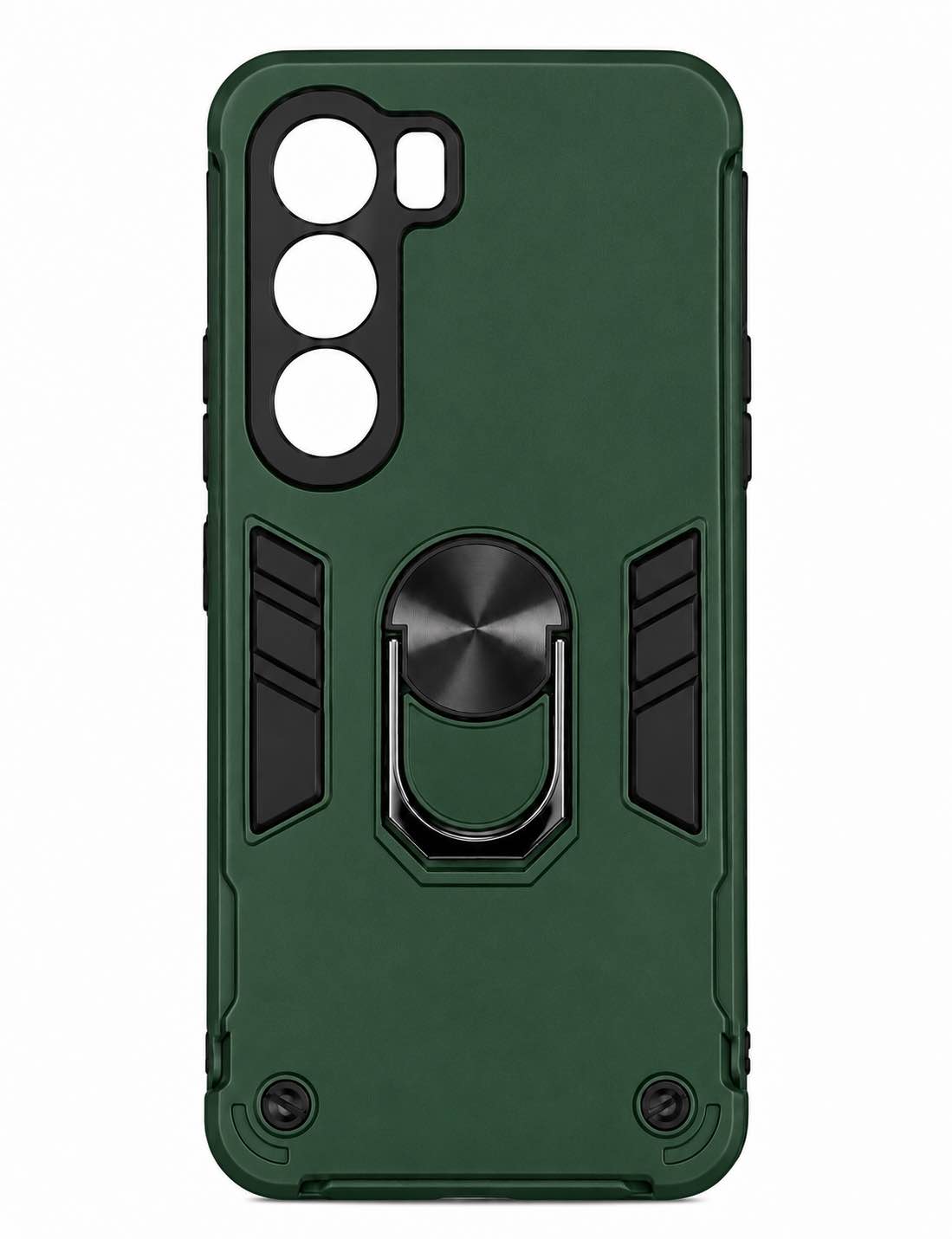 Infinix Hot 60 Pro | Hot 60 Pro Plus Premium Armor Ring Stand Back Cover | Shockproof Luxury Protective Case | Camera Protection Mobile Case