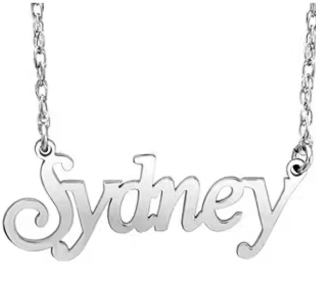 Customized your name golden and silver necklace with best gift box packing