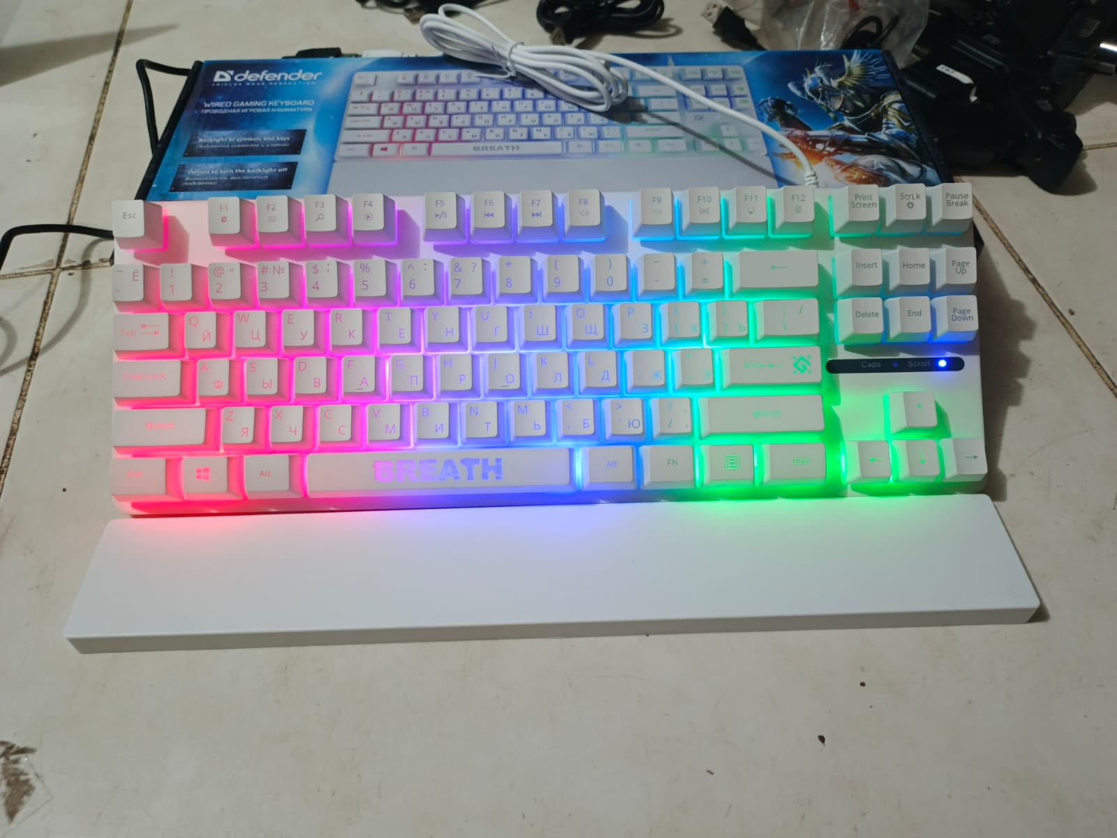 RGB Gaming Keyboard Semi Mechanical Feeling For PC Gaming Typing And Laptop With Cool LED Backlighting