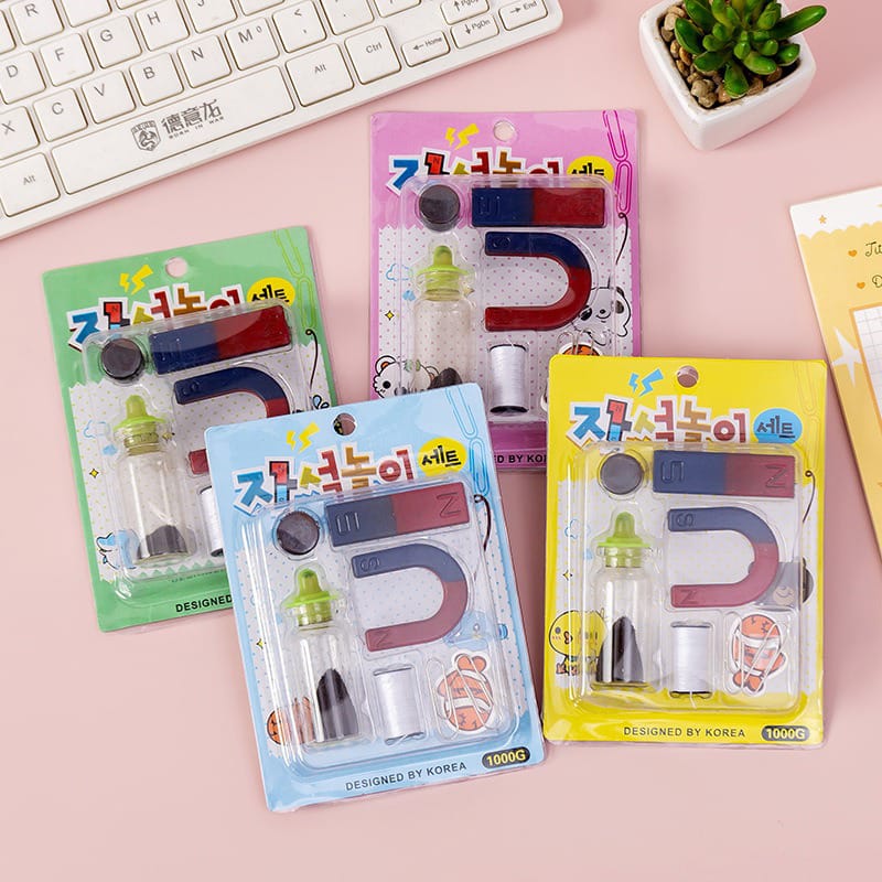 9Pcs Kids Magnetic Experiment/Toy Play Set