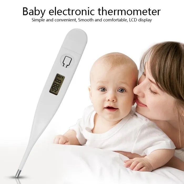Digital Thermometer (White) | Thermometer for Adults and children's