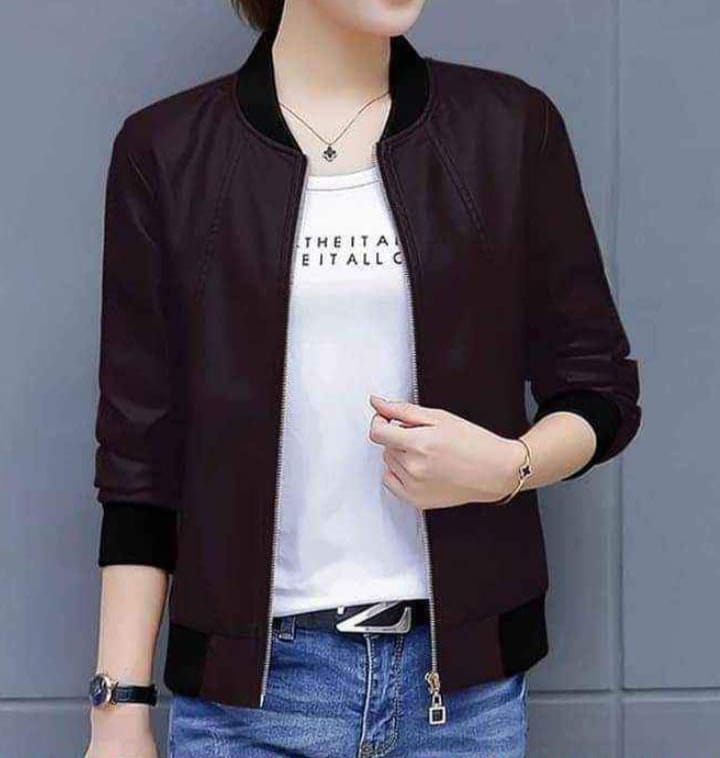 WINTER LADIES FASHIONABLE AND STYLISH LEATHER JACKET