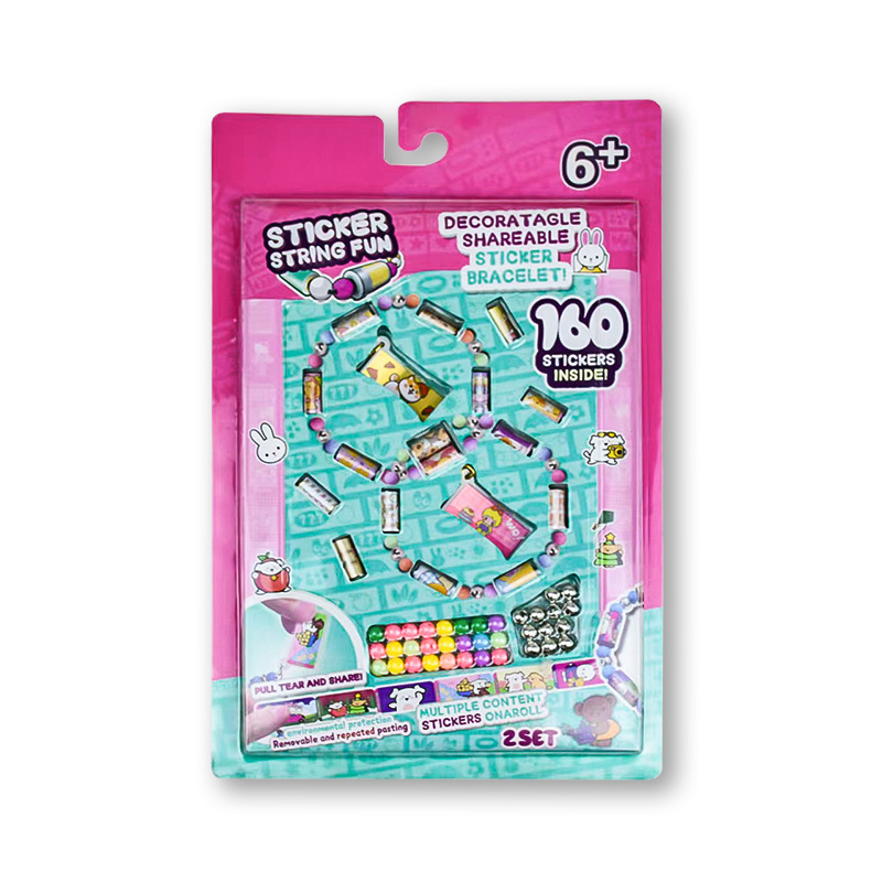 STICKI Rolls Sticki Bands - Wearable or Shareable Sticker Bracelet , Includes 160 Mini Stickers | Over 1000 Sticker Designs