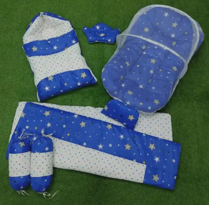 7 Pcs Baby Bedding Set Super Soft High Quality Complete Newborn Bister