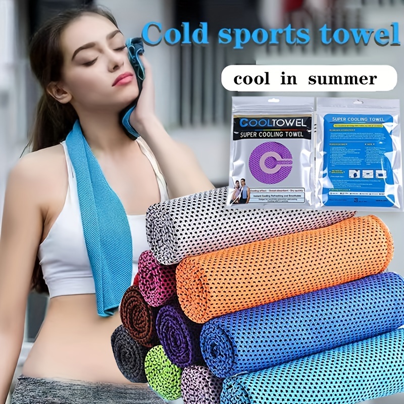 Quick Dry Cooling Sports Towel with Cold Core Technology - Soft and Breathable Microfiber Towel for Outdoor Activities, Beach, Travel, Cycling, Fitness, Running, Camping, Fishing, Yoga - Stay Cool and Refreshed All Day