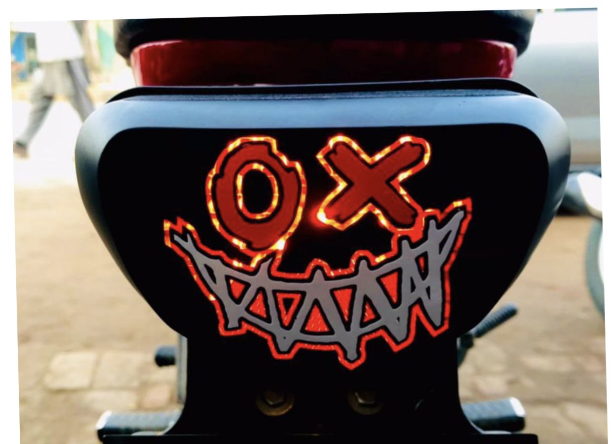 Radium Splendor Back Light Modified Images Sticker Splendor Light