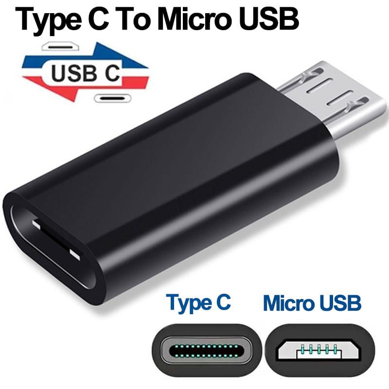 Type C  Female to micro usb mal otg Adoaptor converter phone charging data tranfar converter