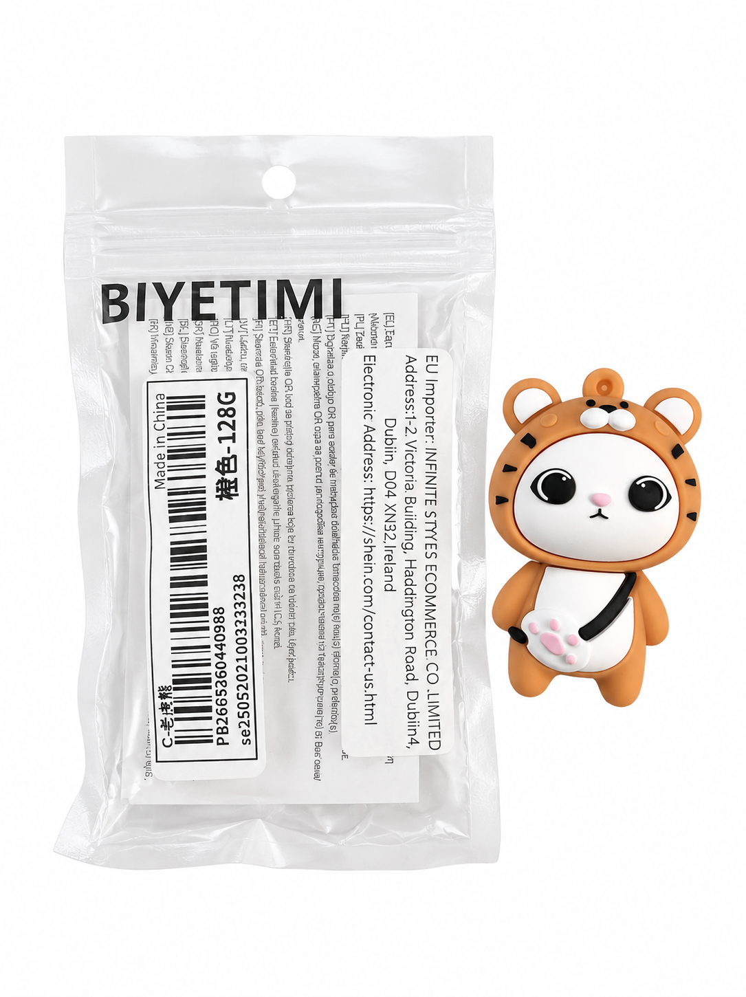 BIYETIMI Cartoon Mini 128GB 2.0 USB Flash Drive