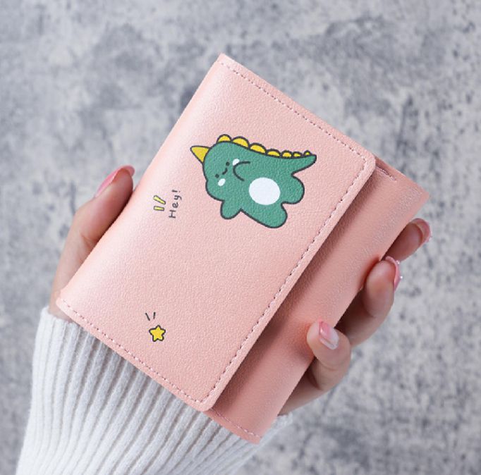 New Card Holder Multi Card Slots Cute Women Wallets Lighteeight Cute Three Fold Card  Bag For Casual Use Carry Young Girls Student Gift Item