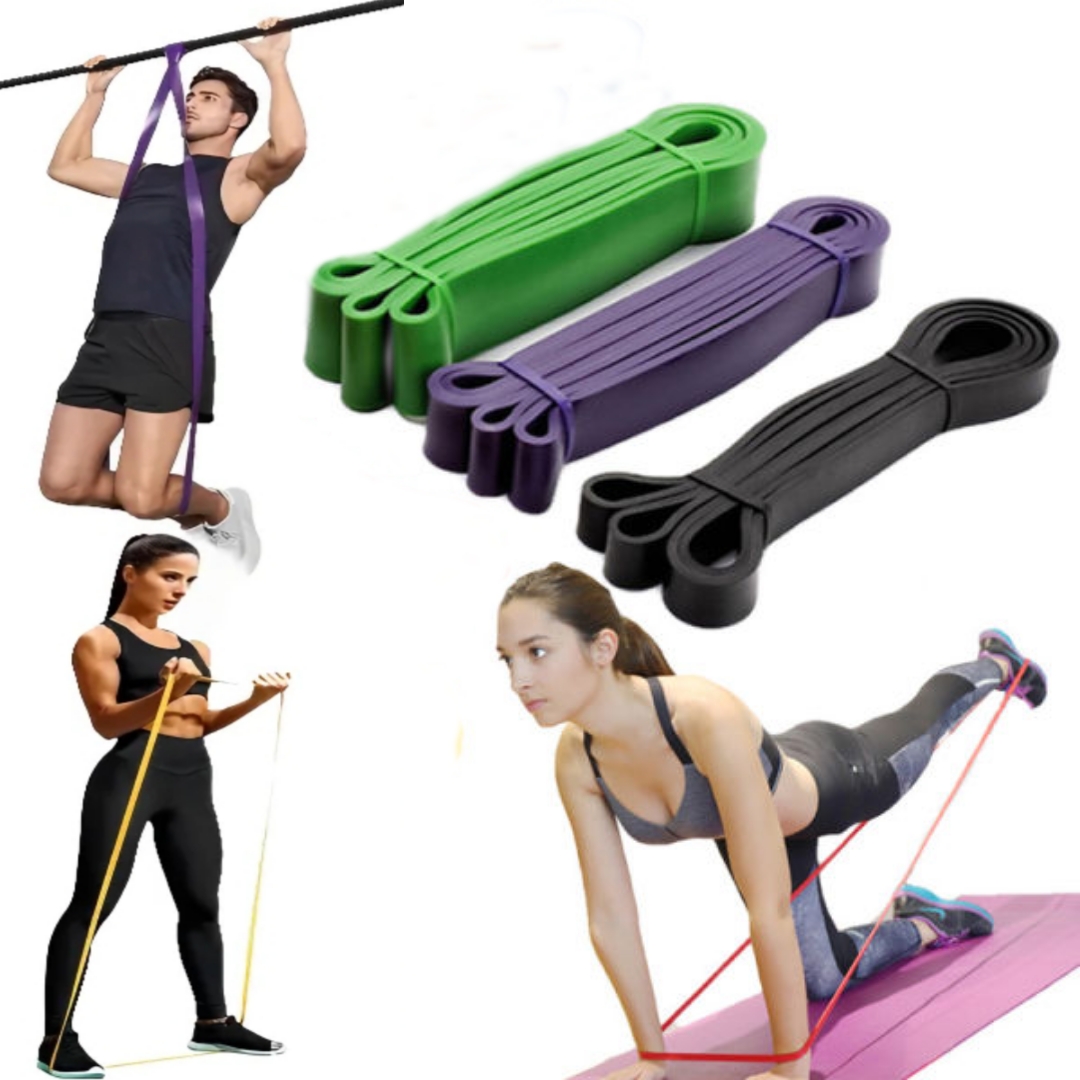 Imported Rubber Resistance Bands, Pull Up Assist Exercise Band, Perfect For Mobility, Body Stretching, Home Workout, Fitness Training Loop Bands For Men & Women 13MM , 21MM , 32MM, 45MM