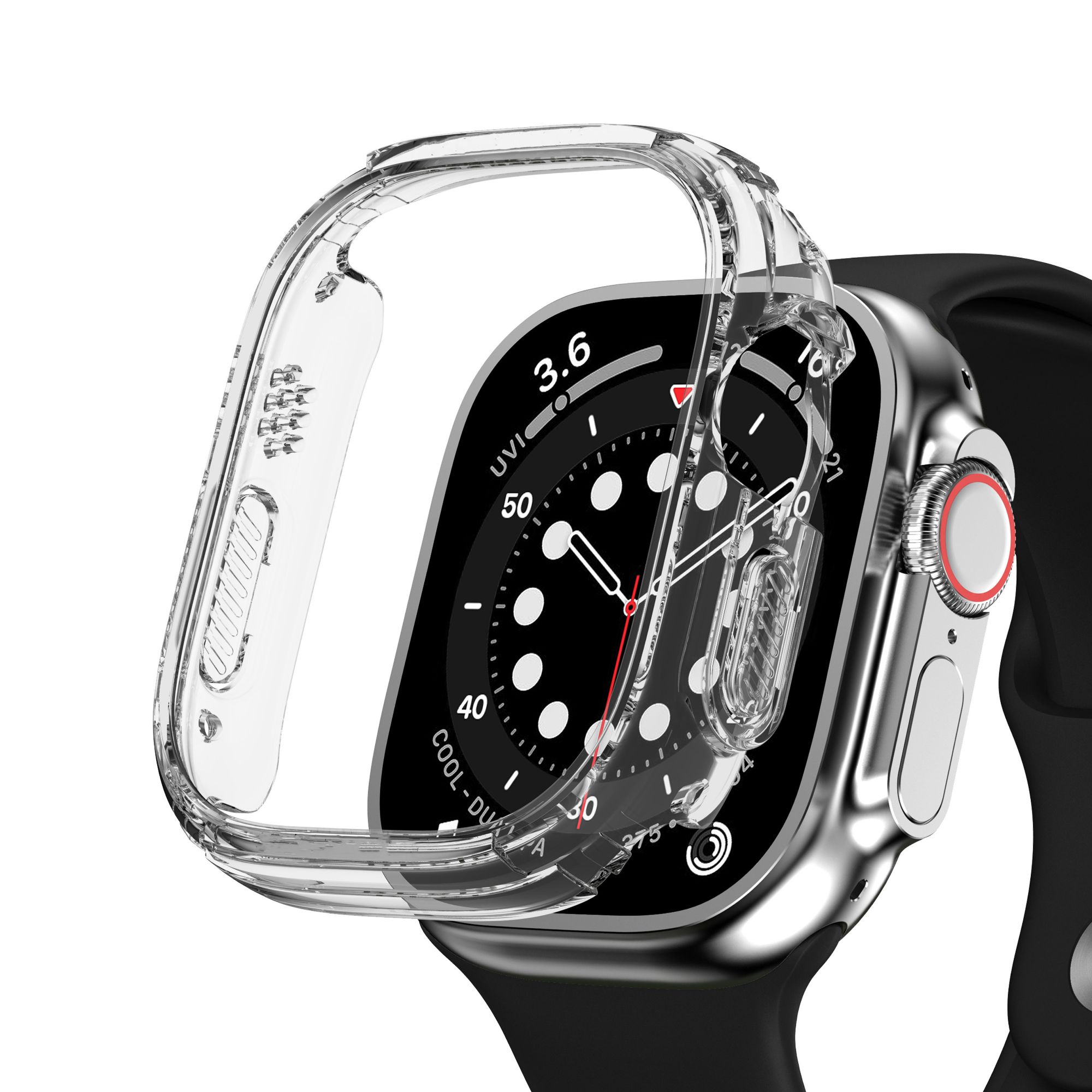 49mm Smartwatch Jelly Case | Transparent Shockproof TPU Protective Cover | Scratch Resistant Flexible Watch Bumper