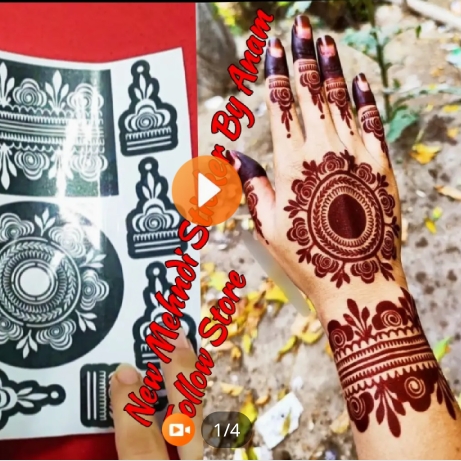 Buy Henna Sticker Temporary Tattoo Body Art Henna Mehendi Tattoo Instant  Henna Tattoo Henna Hand Sticker Indian Bridal Mehendi Stickers Tattoos  Online in India - Etsy