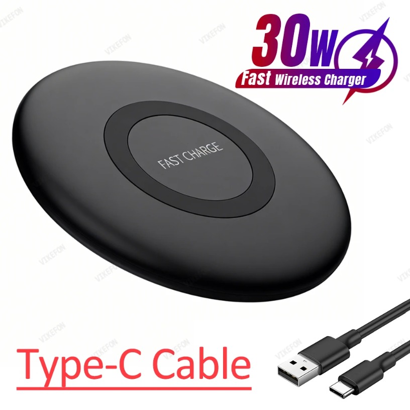 15W Fast Wireless Charger Pad For  For  S25 S24 S23 S22 S21 Ultra Z Fold Flip 6 4 5 Note10 Note20 S10 Plus QI Pad