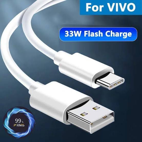 VIVO ORIGINAL CABLE - FAST CHARGING + DATA CABLE - TYPE C AND MICRO USB FOR ALL VIVO MOBILE