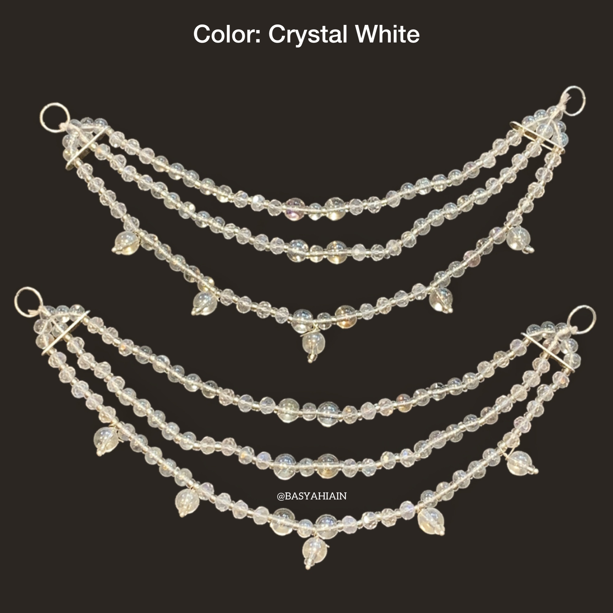 3 Layer Earrings Saharay For Bridals And Party Wear Available In Different Colors (Pair Pack)