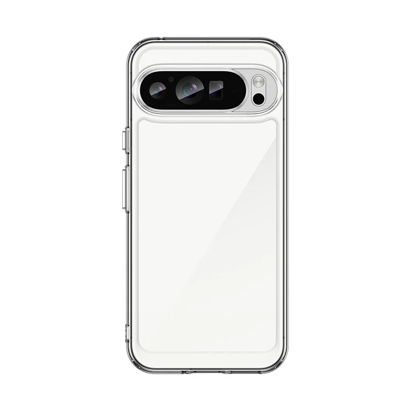 Luxury Acrylic Phone Case for Google Pixel 9 8 7 Pro XL 8A 7A 6A Full Protection Transparent Back Plate Drop Protection Cover
