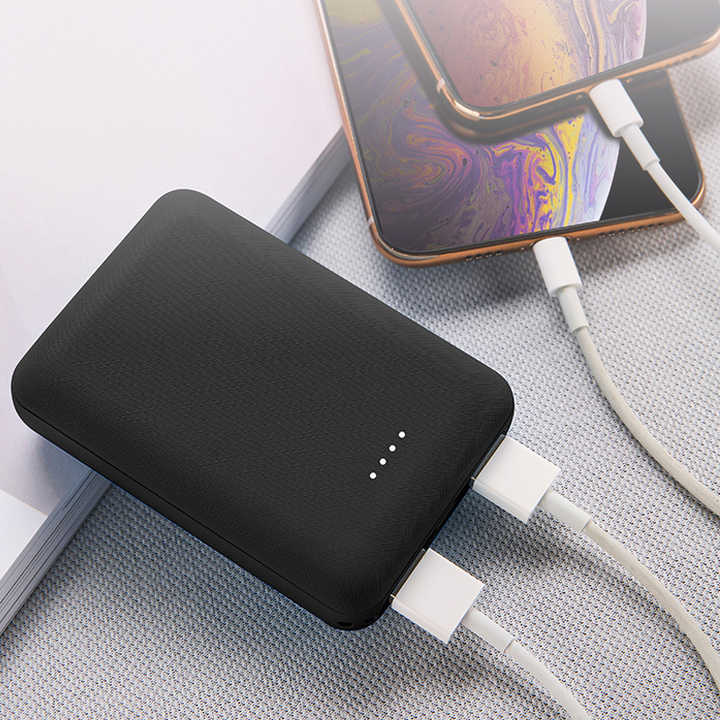Pocket Size Power Bank 5000mAh Compact Portable Charger for All Mobile Phones