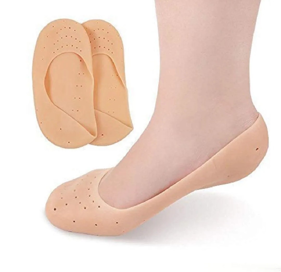 Silicone Gel Heel Pad Socks For Pain Relief And Anti Crack Heel 1 Pair Heel Cups Heel Guards Heel Protectors Heel Sleeves For Relieve Heel Pads Cushion Heel Pain, Heal Dry Cracked Heels, Achilles Tendinitis, For Men & Women