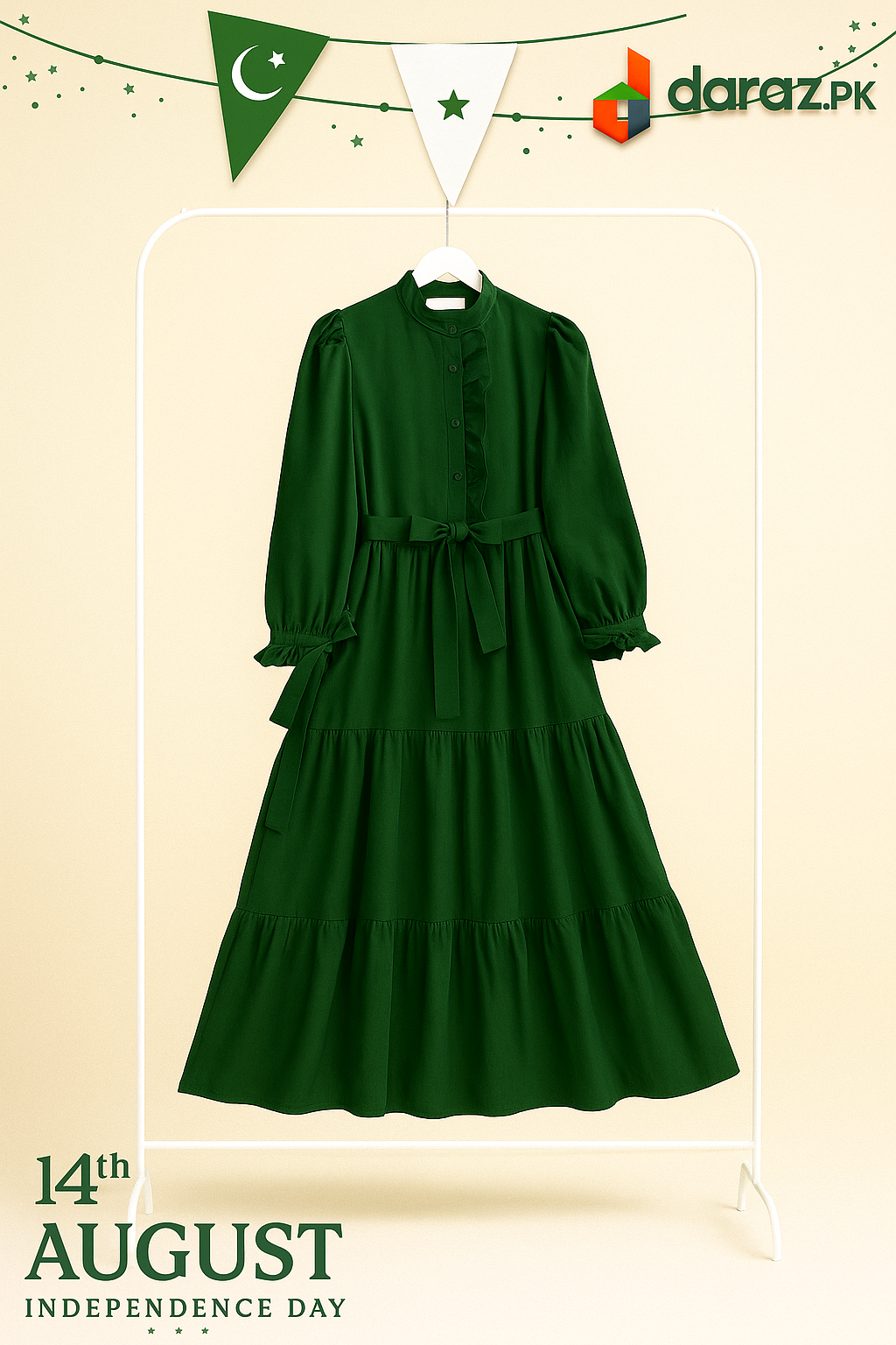 Sultan Trending Panel Style Long Cotton Frock for Women & Girls – Summer 2025 Collection | 14th August Independence Day Special Edition | Lightweight & Stylish Casual Wear